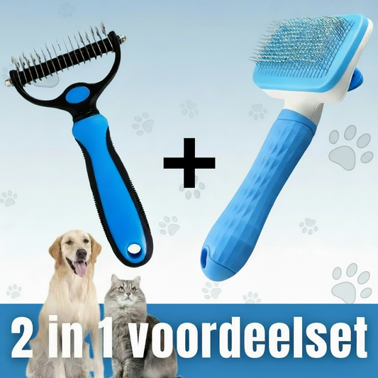 2 in 1 voordeelset – grijze pootafdrukken