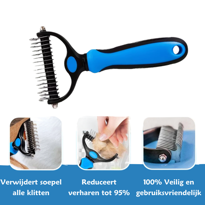 2 in 1 Voordeel Set - Ondervachtkam en Dierenborstel