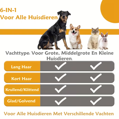 6 in 1 Huisdieren Verzorgingspakket