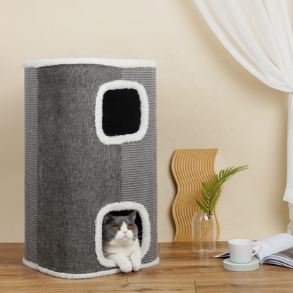 Luxe Krabton Grijs met 3 verdiepingen - 35x35x85