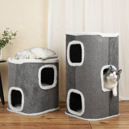 Luxe Krabton Grijs met 3 verdiepingen - 35x35x85