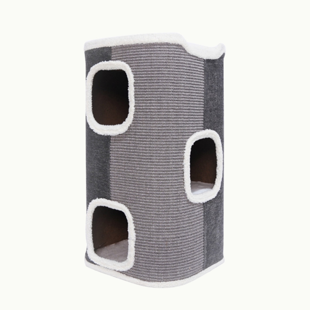 Luxe Krabton Grijs met 3 verdiepingen - 35x35x85
