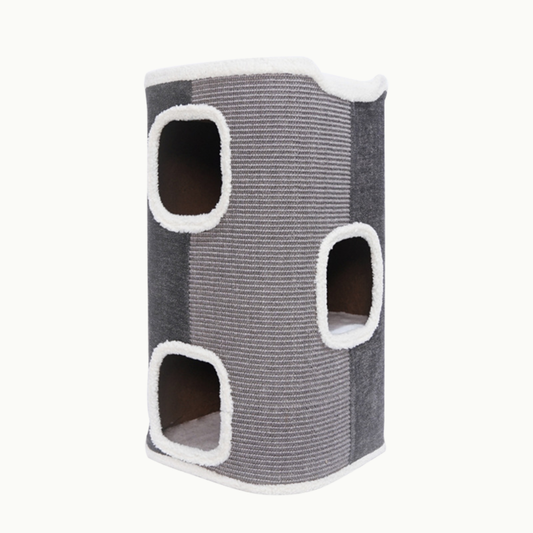 Luxe Krabton Grijs met 3 verdiepingen - 35x35x85